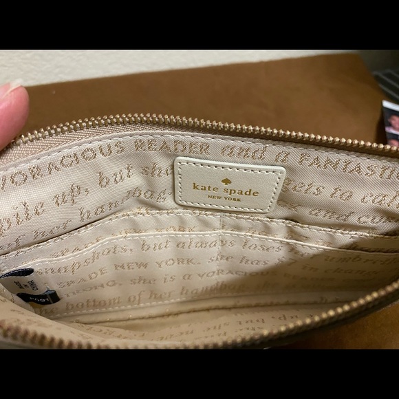 Kate Spade Small Metallic Gold Wristlet - Picture 3 of 13